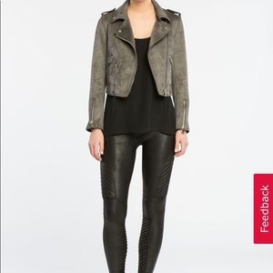 NWOT SPANX Faux Leather Moto Leggings